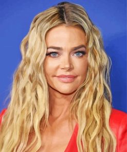 Actress Denise Richards paint by number