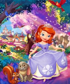 Aesthetic Princess Sofia paint by number