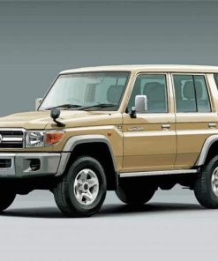 Beige Toyota Landcruiser paint by number