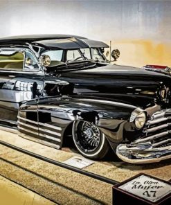 Black 48 Chevy Fleetline paint by number