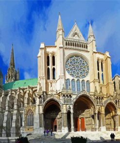 Chartres Cathedral paint by number