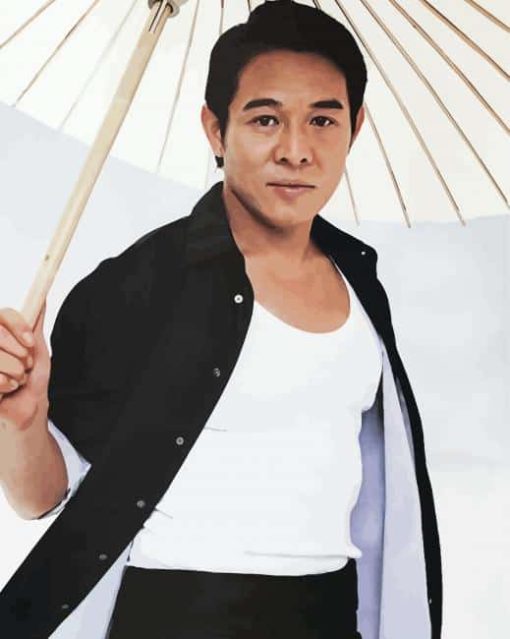 Chinese Actor Jet Li paint by number