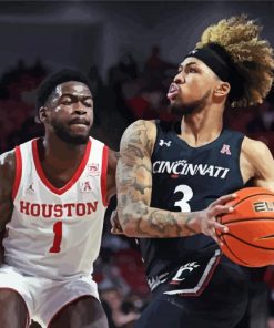 Cincinnati Bearcats Vs Houston Player paint by number