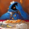 Cookie Monster Portrait paint by number