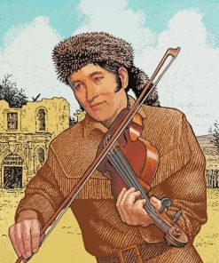 Davy Crockett Art paint by number