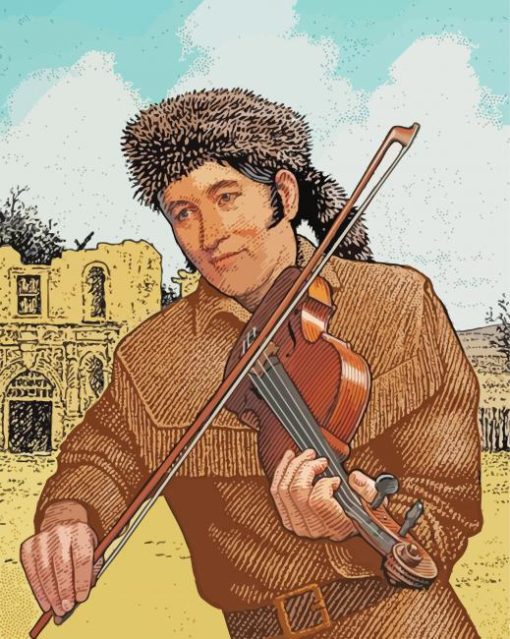 Davy Crockett Art paint by number