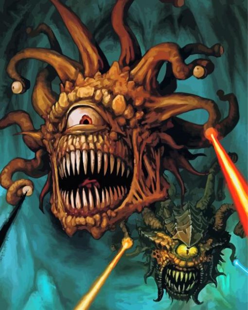 Dungeons And Dragons Beholder paint by number