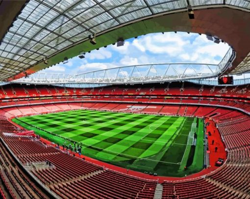 Emirates Stadium England paint by number