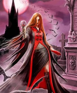 Female Vampire Arts paint by number