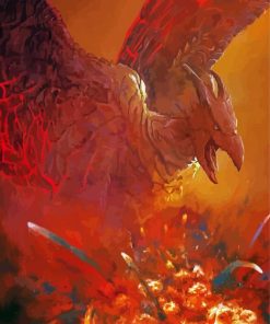 Fire Rodan paint by number