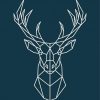 Geometric Stag paint by number