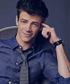 Handsome Grant Gustin paint by number