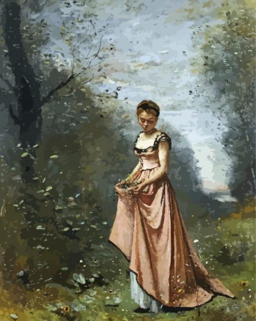 Jean Baptiste Camille Corot Le Printemps De La Vie paint by number