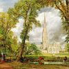 John Constable Salisbury Cathedral paint by number