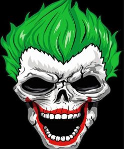 Joker Skull paint by number