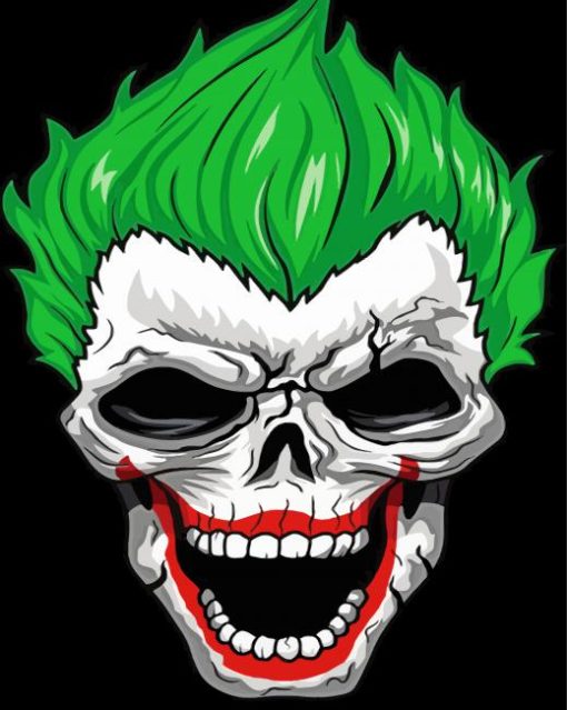 Joker Skull paint by number