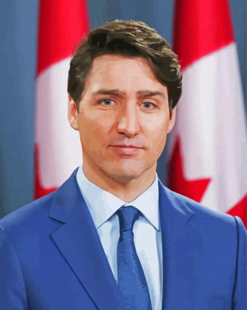 Justin Trudeau Prime Minister paint by number