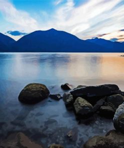 Kootenay National Park Lake paint by number