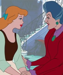 Lady Tremaine And Cinderella paint by number