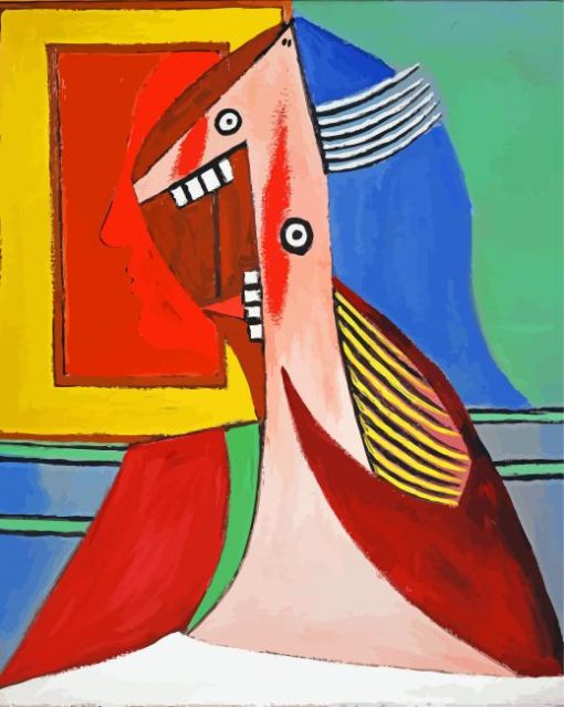 Laughing Lady By Picasso paint by number