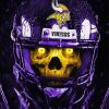 Minnesota Vikings Skull paint by number