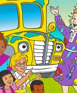 Miss Frizzle And The Kids paint by number