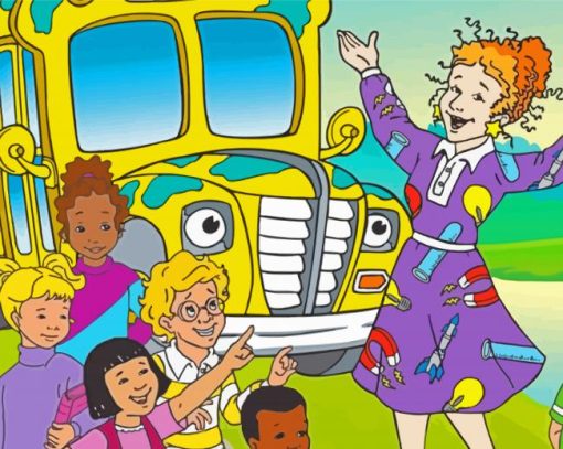 Miss Frizzle And The Kids paint by number