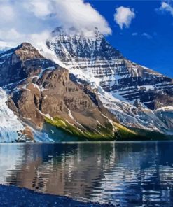 Mount Robson Berg Lake paint by number