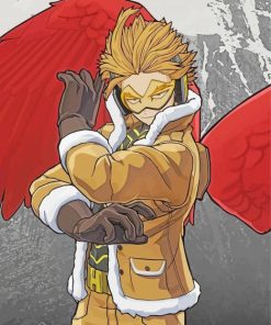 My Hero Academia Anime Hawks paint by number