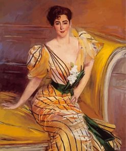 Portrait Of Madame Josephina Alvear De Errazuriz Boldini paint by number