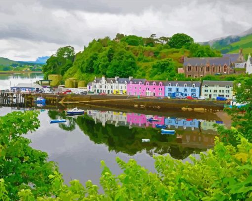 Portree Skye paint by number