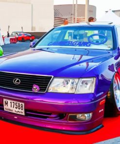 Purple Lexus Ls400 paint by number