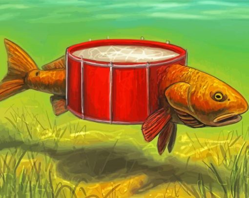 Red Drum Art paint by number