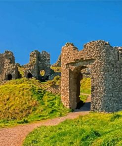 Rock Of Dunamase Ireland paint by number