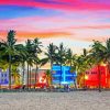 South Beach Florida paint by number