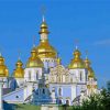 St Micheals Golden Domed Cathedral In Kyiv paint by number