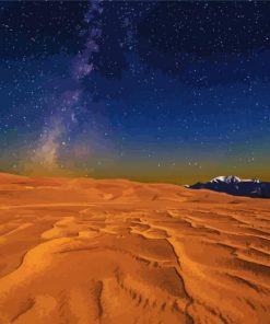 Starry Night Great Sand Dunes paint by number