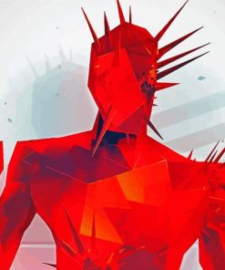 Superhot Video Game paint by number