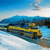 The Alaska Railroad Train paint by number