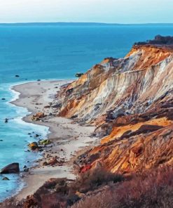 The Aquinnah Cliffs Marthas Vineyard paint by number