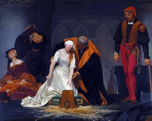 The Execution Of Lady Jane Grey By Paul Delaroche paint by number