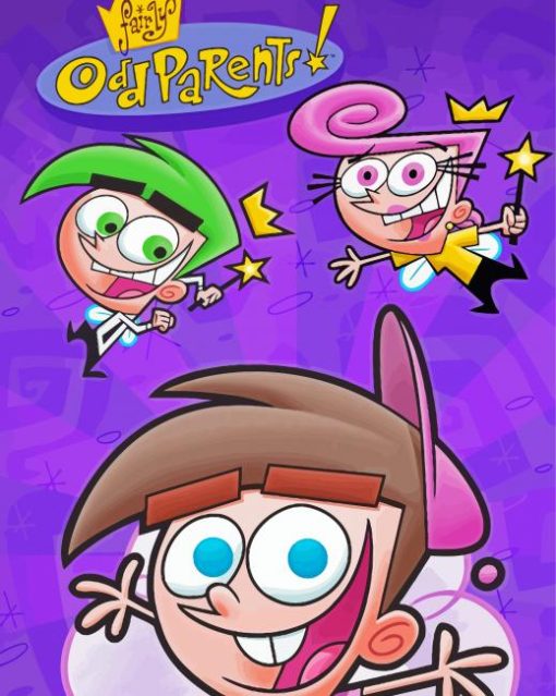 The Fairly OddParents Animation Poster paint by number