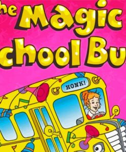 The Magic School Bus paint by number