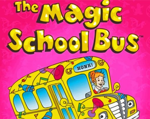 The Magic School Bus paint by number