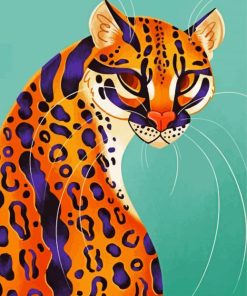 The Ocelot Cat paint by number