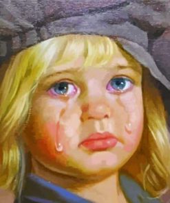 The Crying Boy paint by number