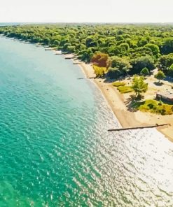 Toronto Beaches Overhead View paint by number