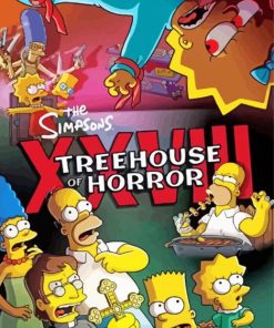 Treehouse Of Horrors Poster paint by number