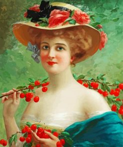 Under The Cherry Tree Emile Vernon paint by number