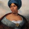 Woman In Blue Turban paint by number